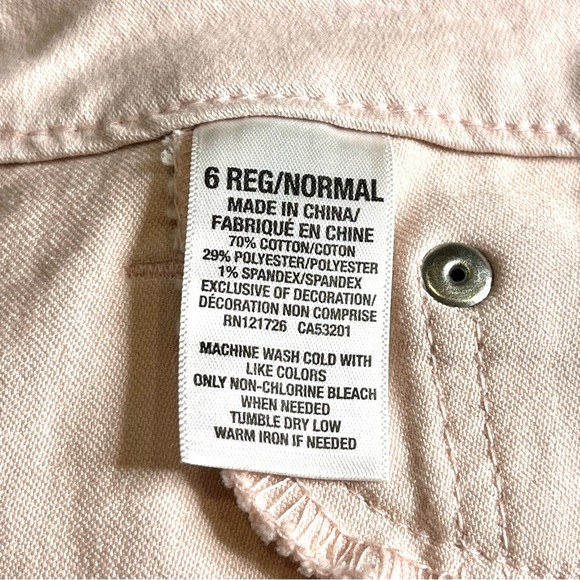Aeropostale Light Pink High-Waisted Ankle Jeggings, Size 6 Regular - Picture 4 of 6